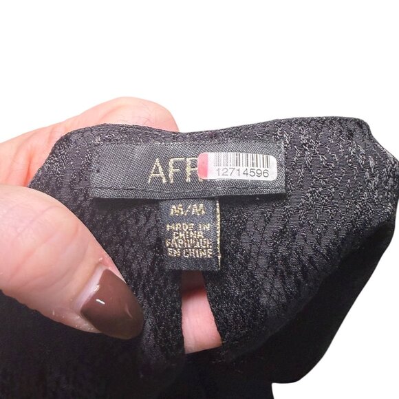 AFRM Nile Gown Black Snakeskin Print Maxi Dress Medium Ruched Side - Picture 6 of 6